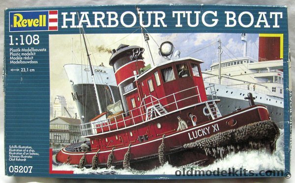 Revell 1/108 Harbor Tug Lucky XI (Long Beach Tugboat), 05207 plastic model kit